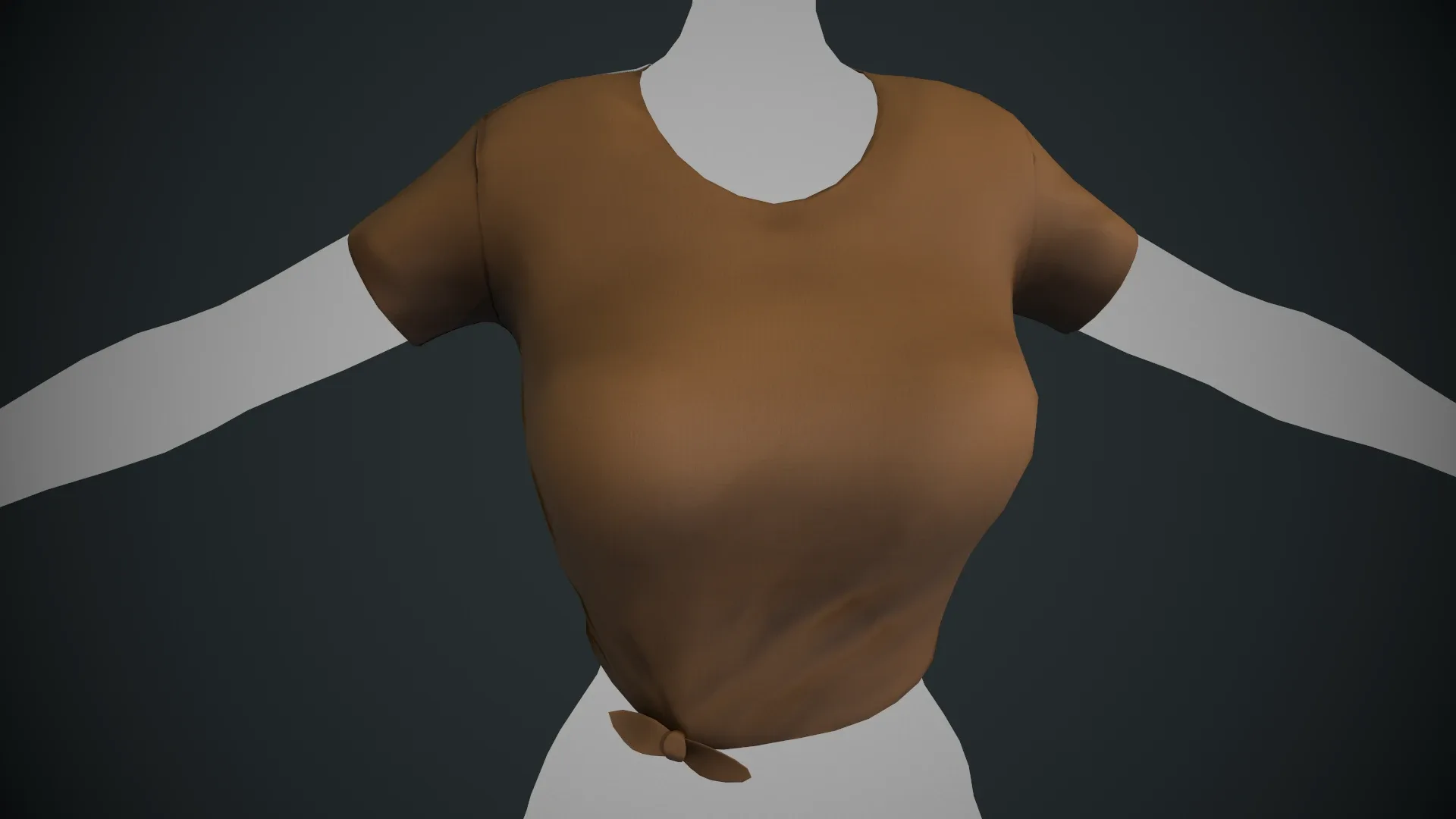 Female Brown T-Shirt Style 3