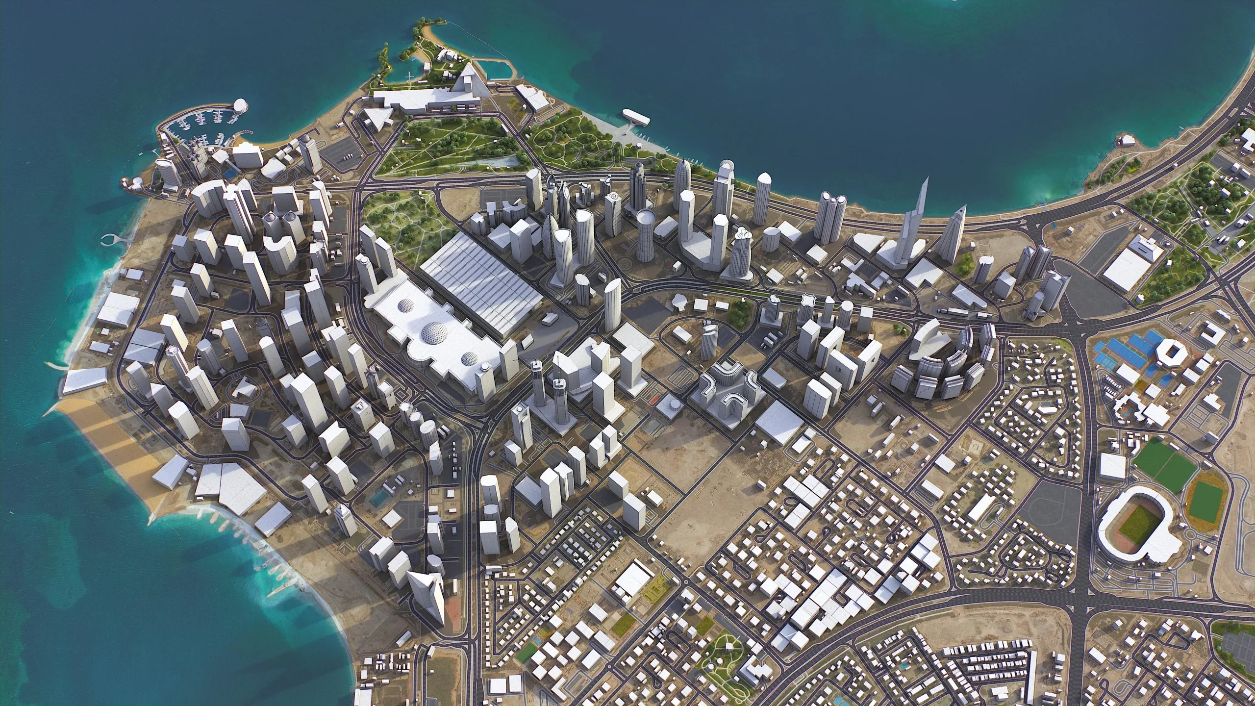 Doha - 3d city model