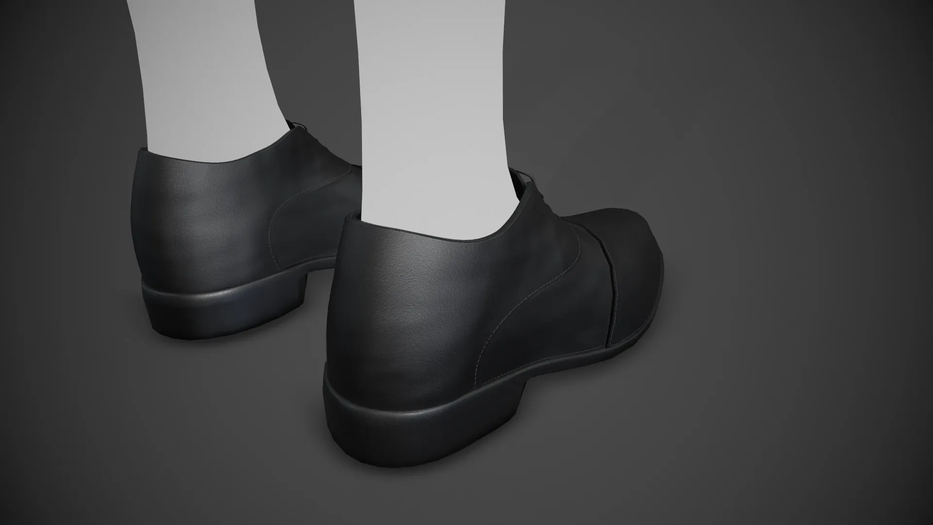 Black Leather Shoes Style 2