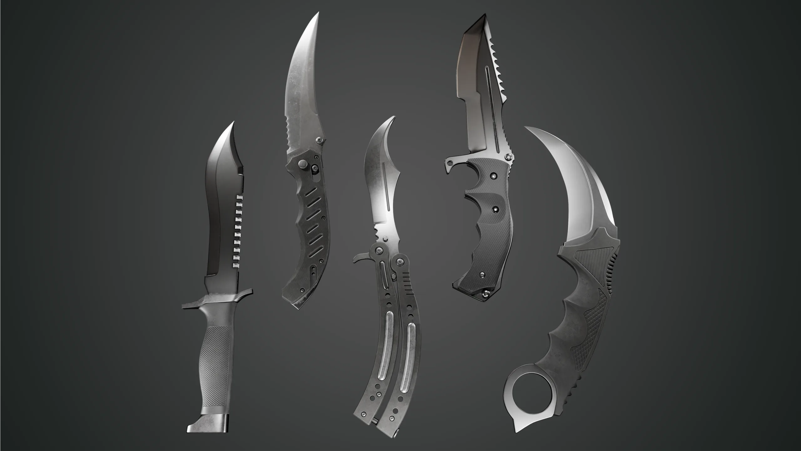 Counter Strike - Global Offensive Knives 3D model