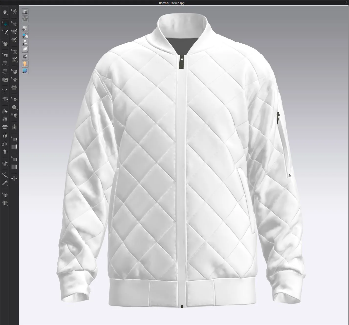 Bomber Jacket, marvelous designer,clo3d