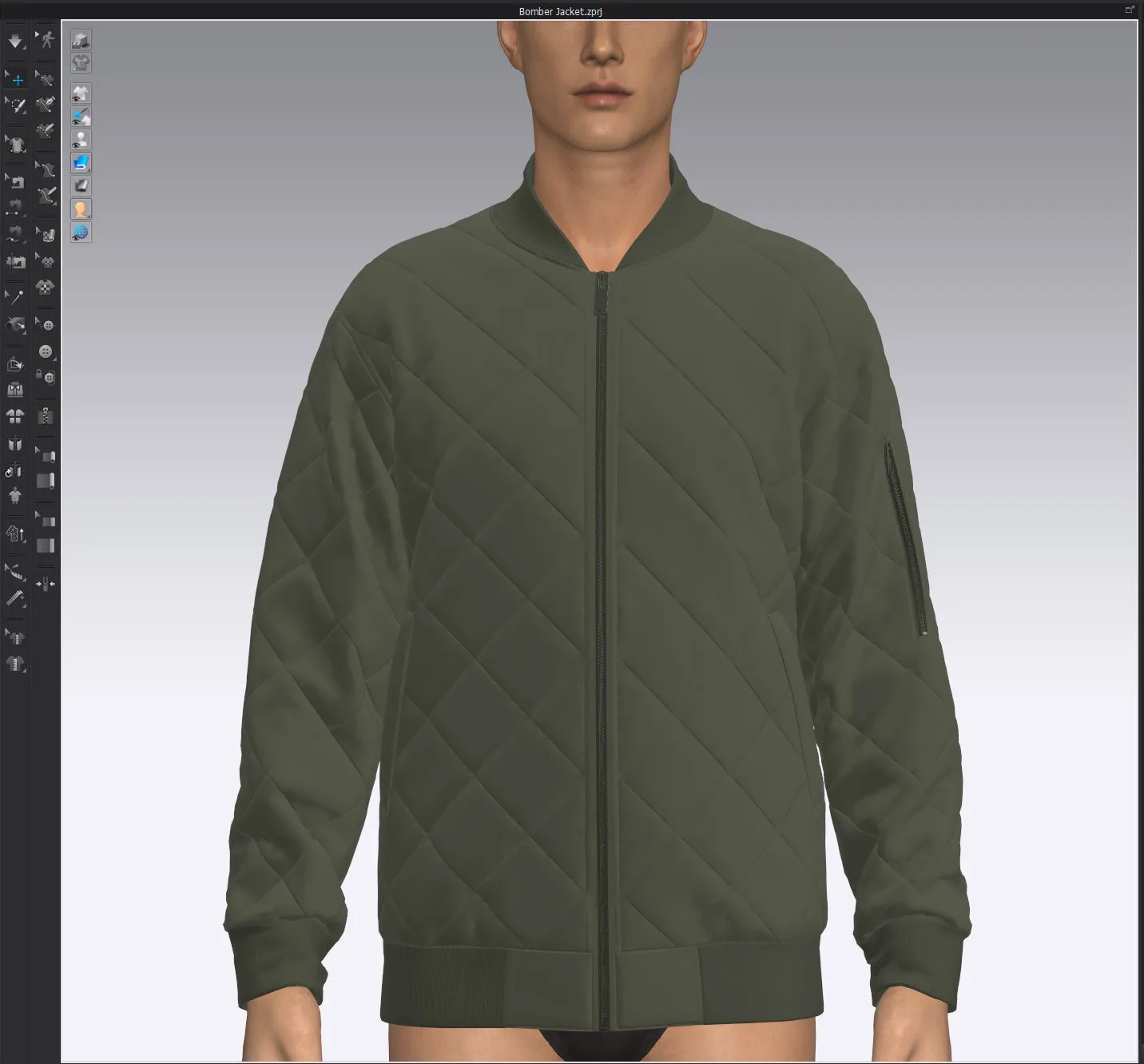 Bomber Jacket, marvelous designer,clo3d