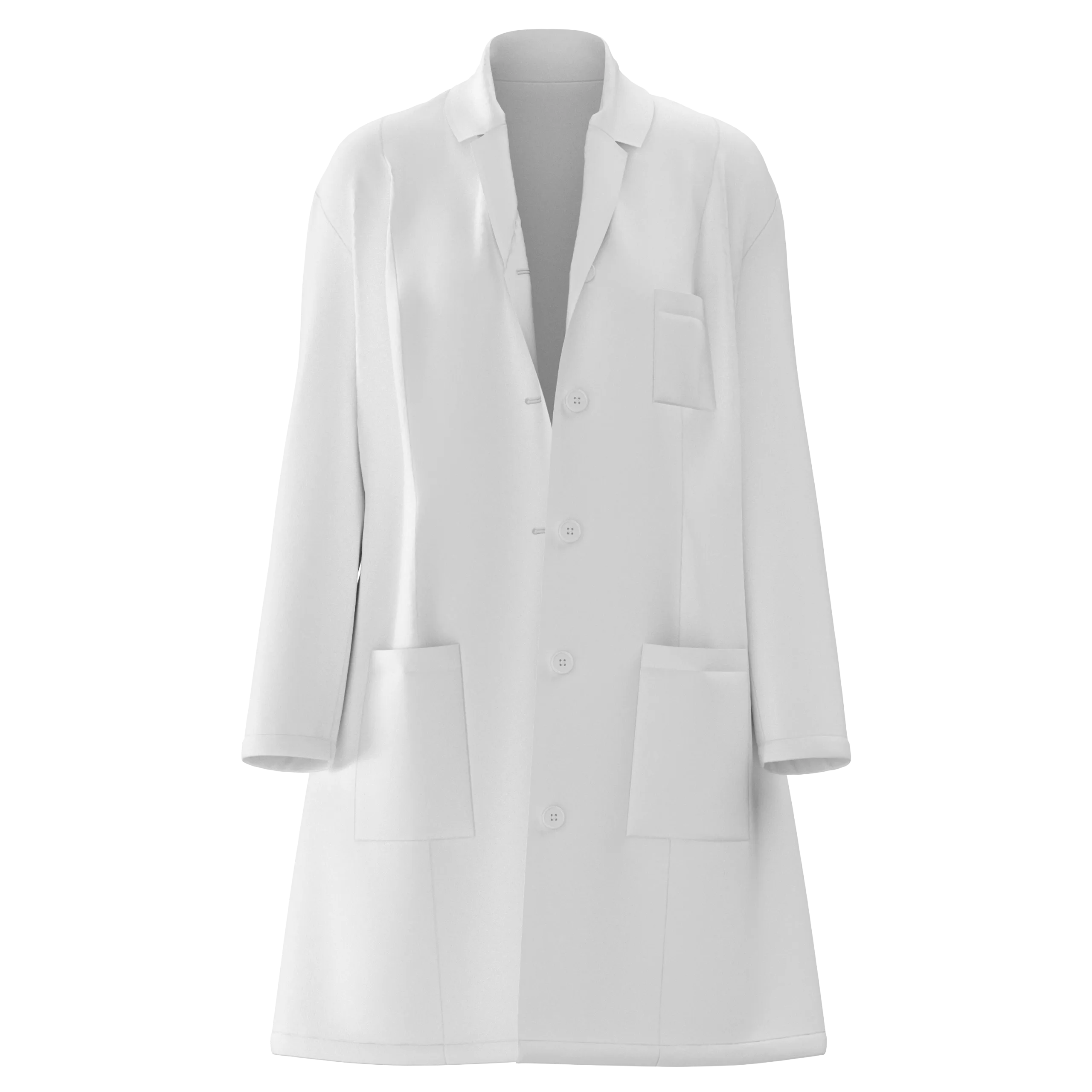 Female Doctor Apron, marvelous designer,clo3d