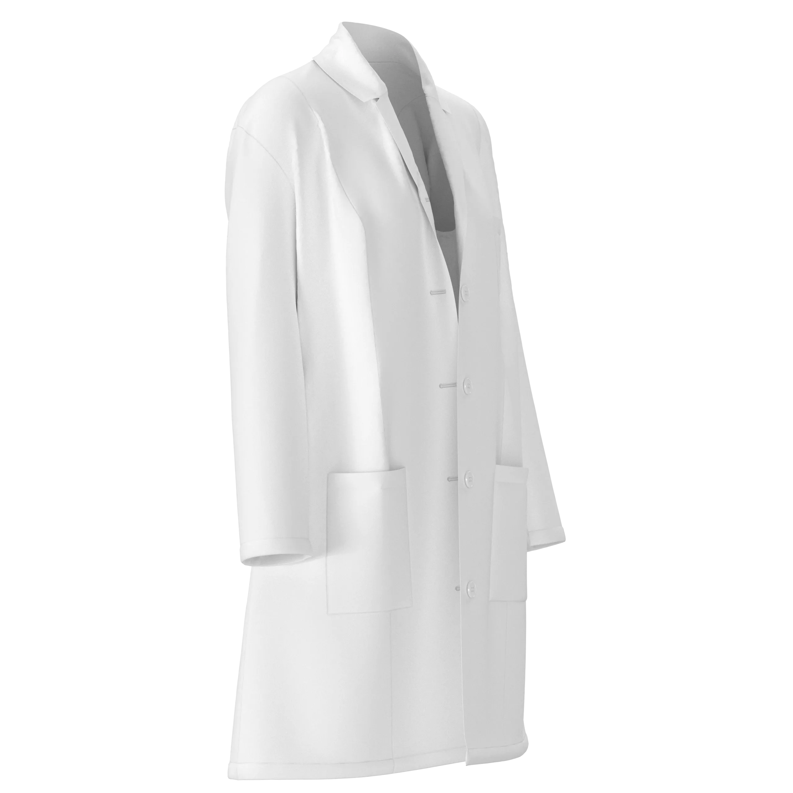 Female Doctor Apron, marvelous designer,clo3d