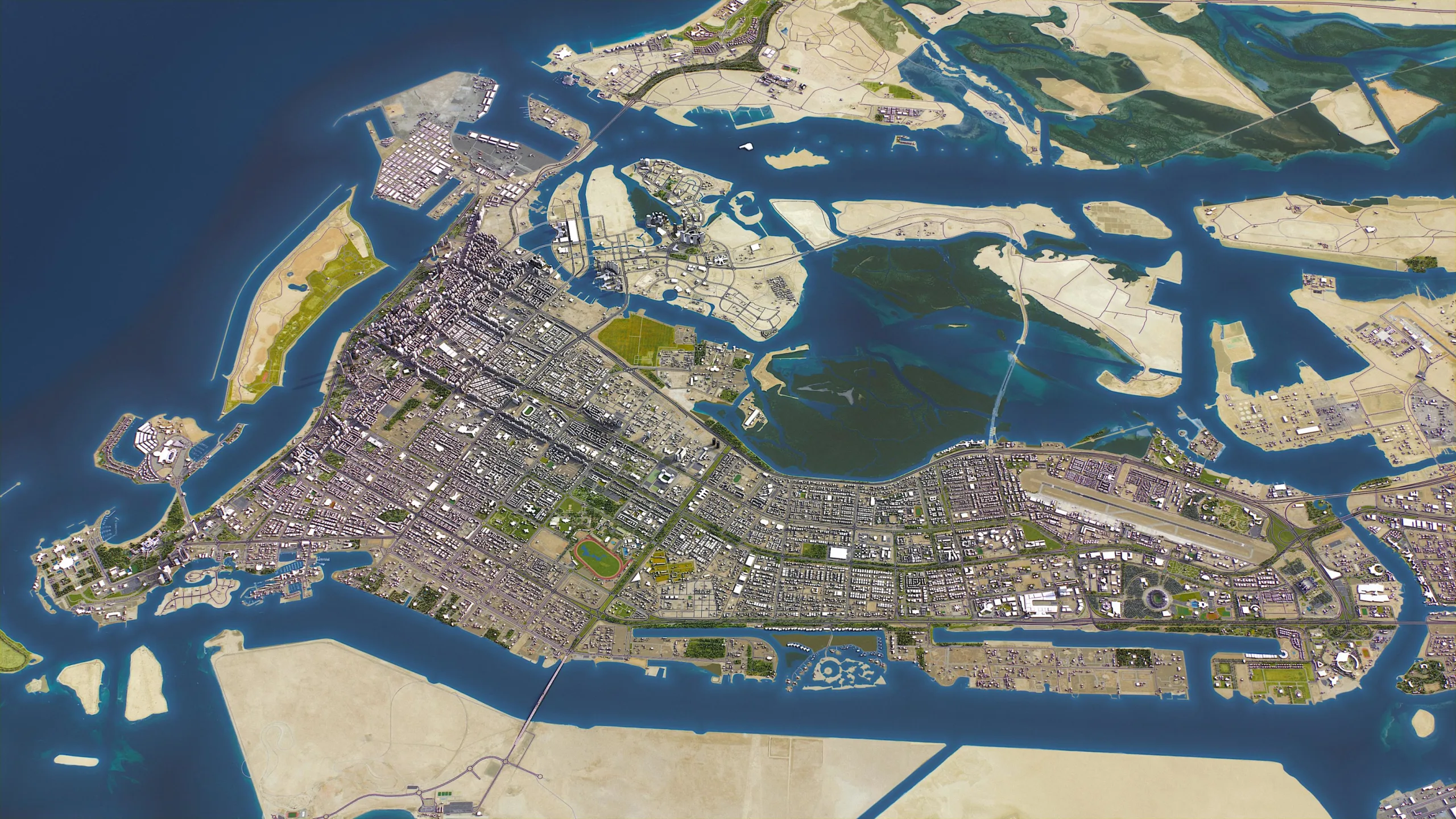 Abu Dhabi - 3D city model