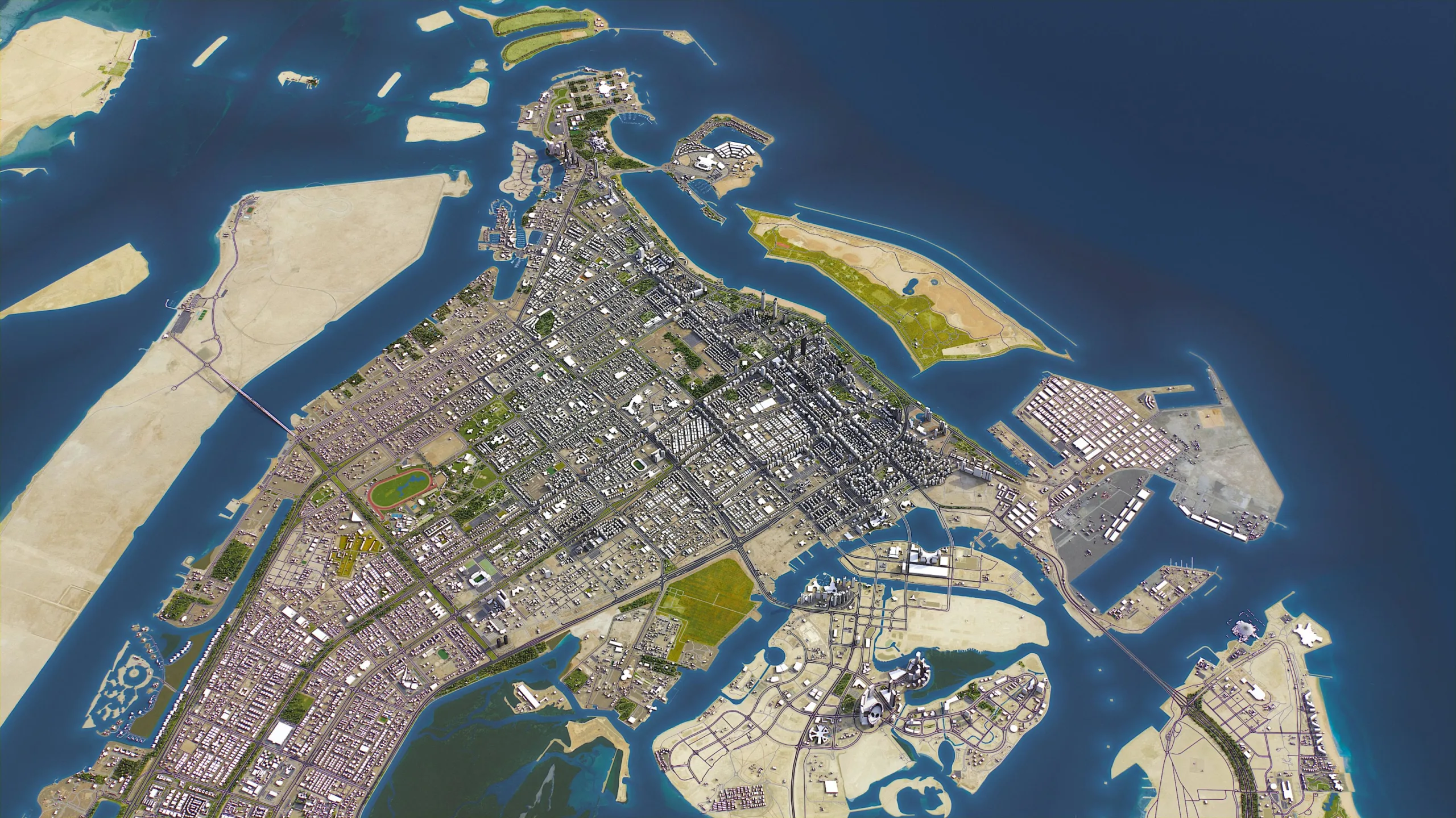 Abu Dhabi - 3D city model