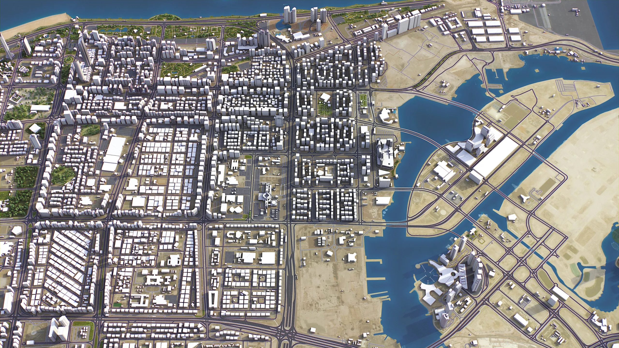 Abu Dhabi - 3D city model