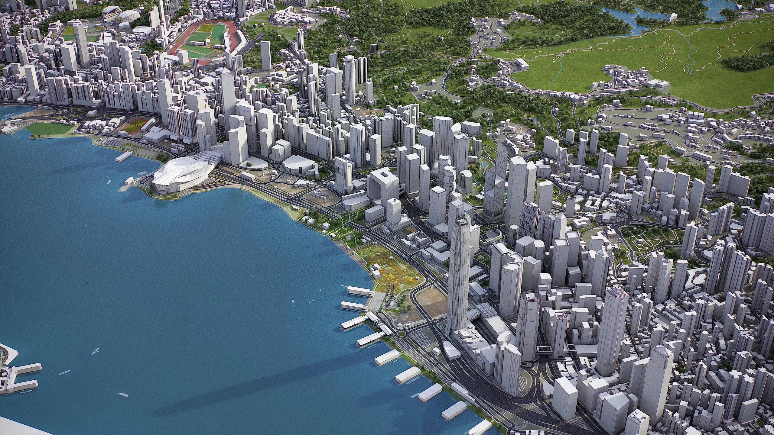 Hong Kong - 3D city model