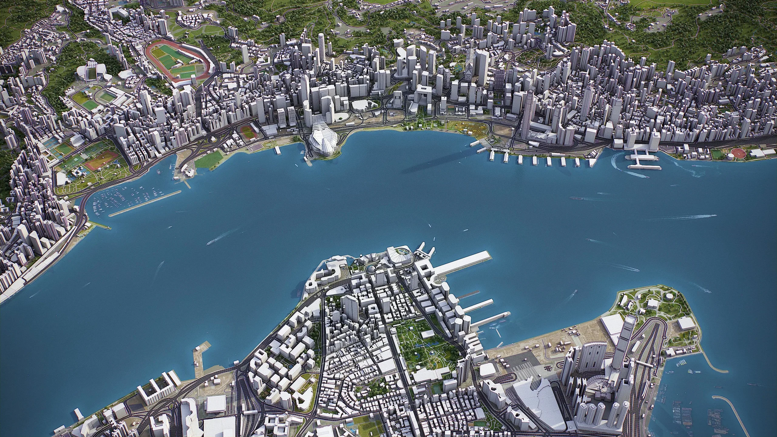 Hong Kong - 3D city model