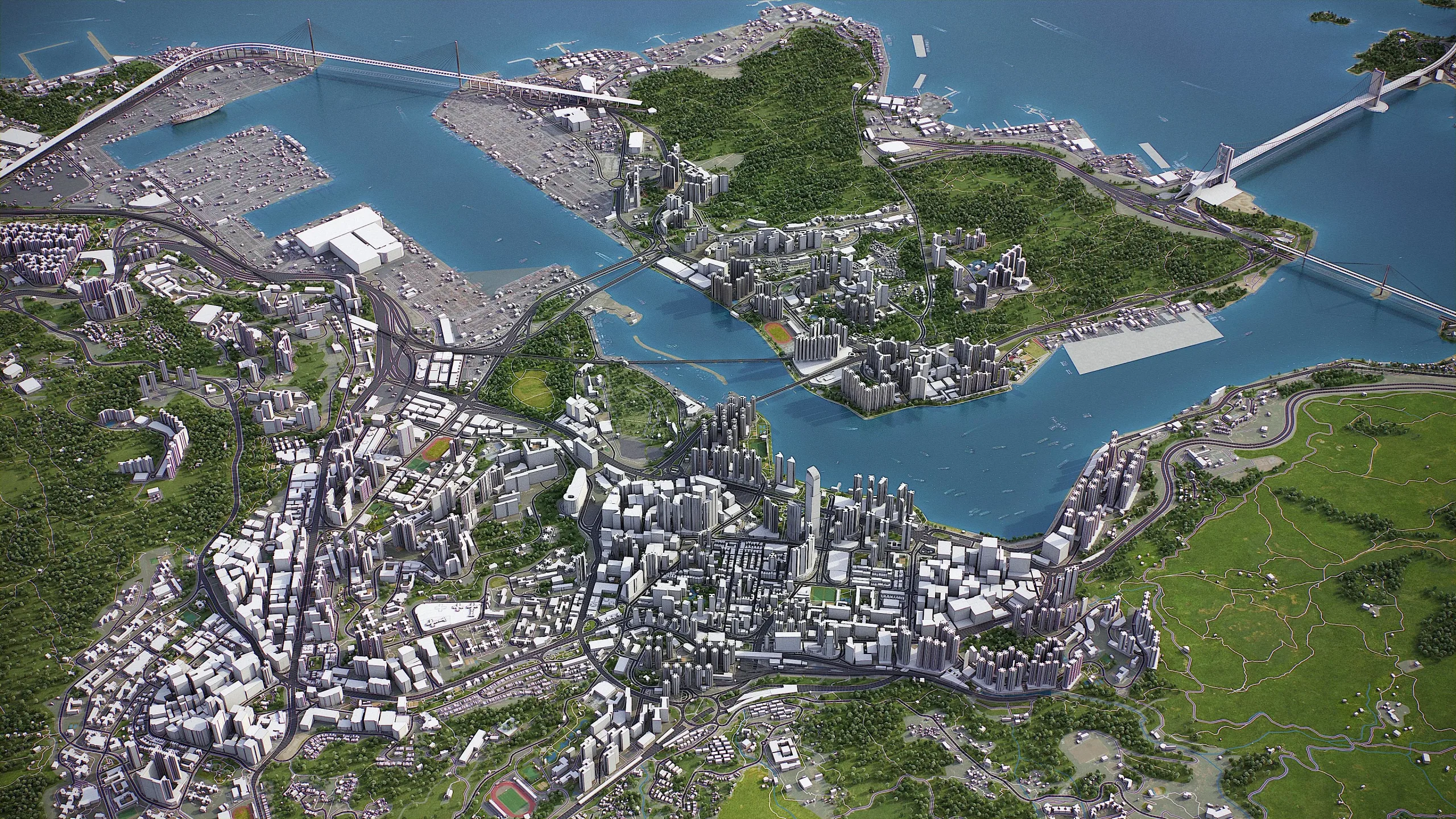 Hong Kong - 3D city model