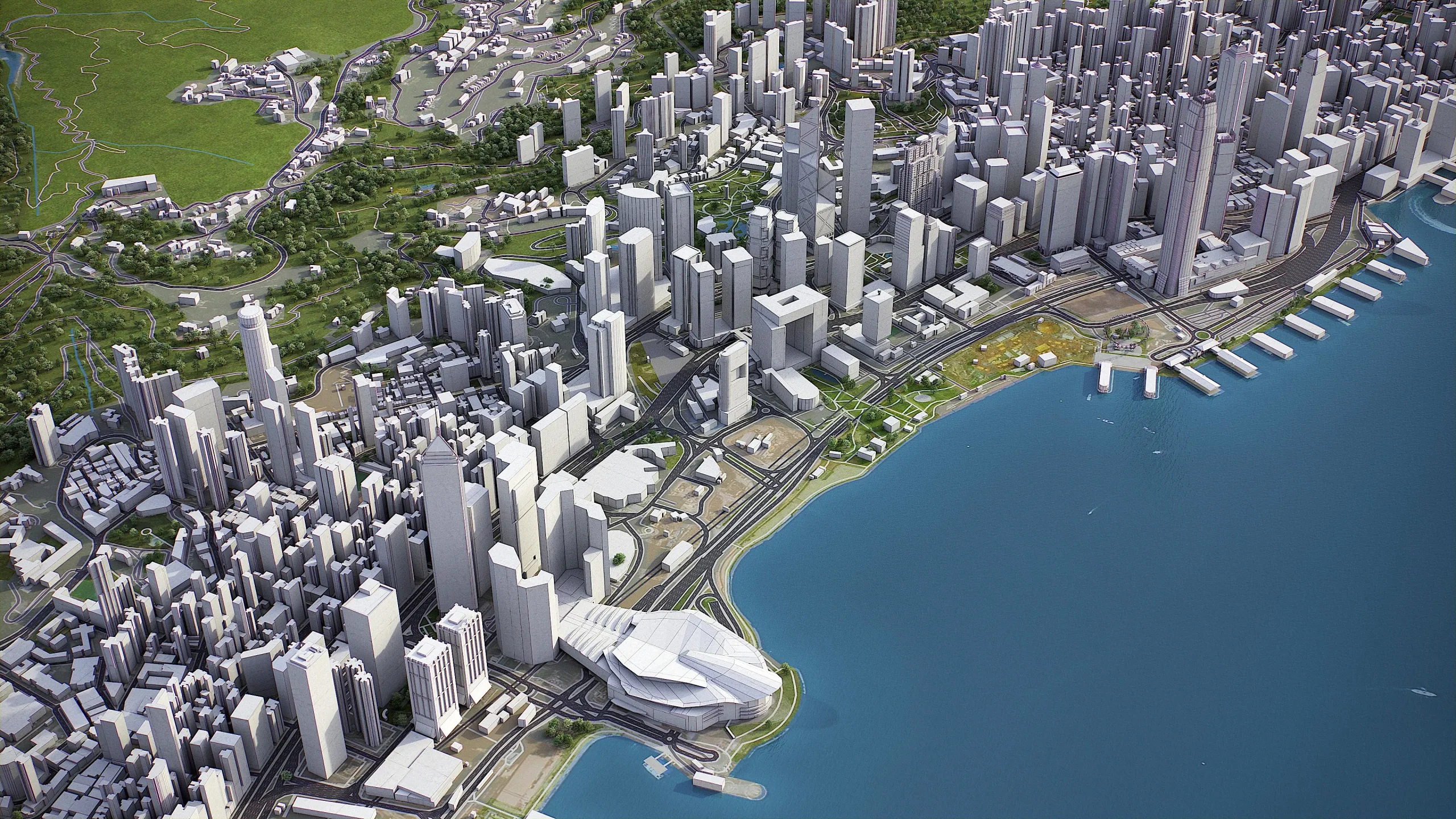 Hong Kong - 3D city model