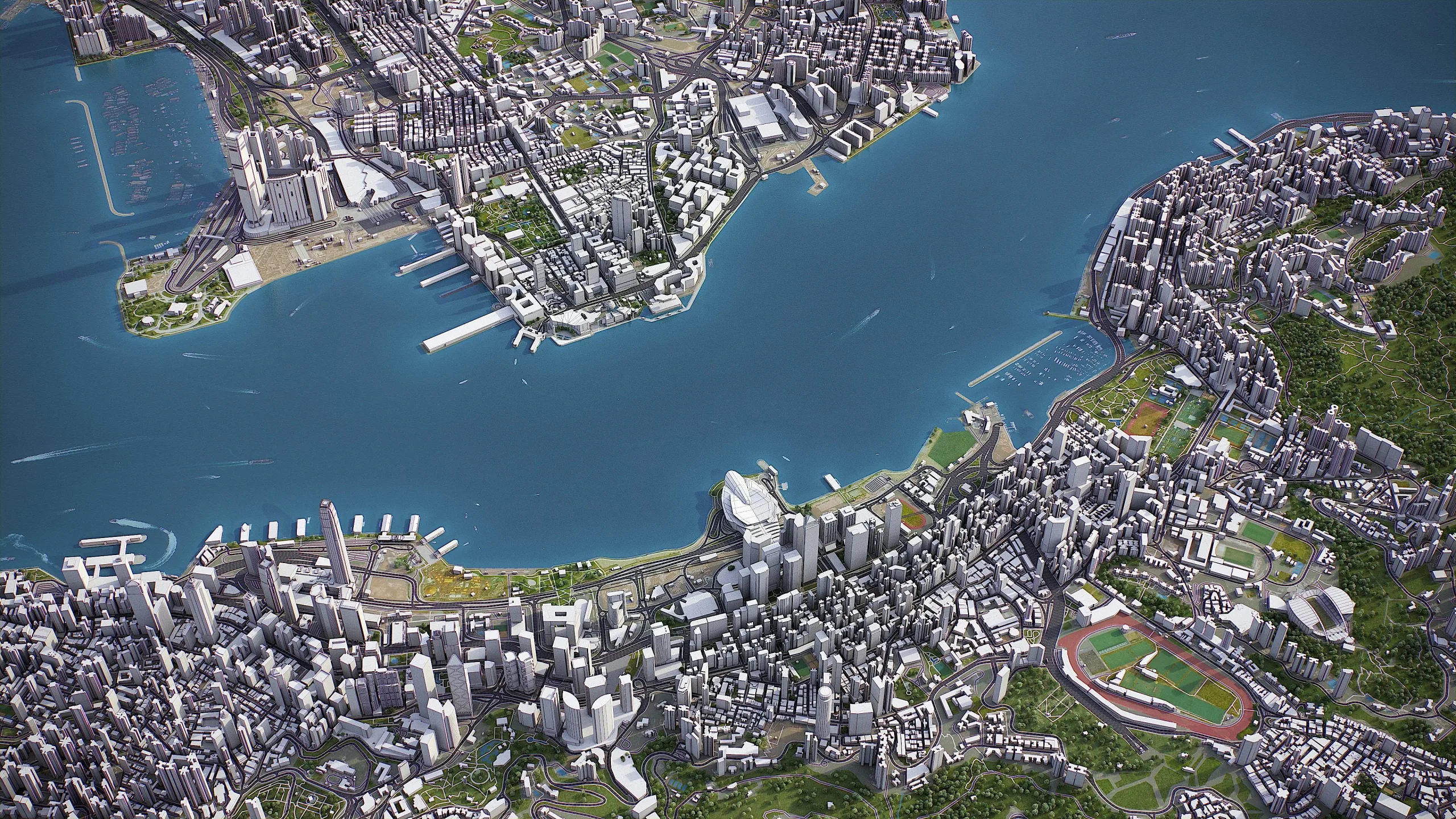 Hong Kong - 3D city model