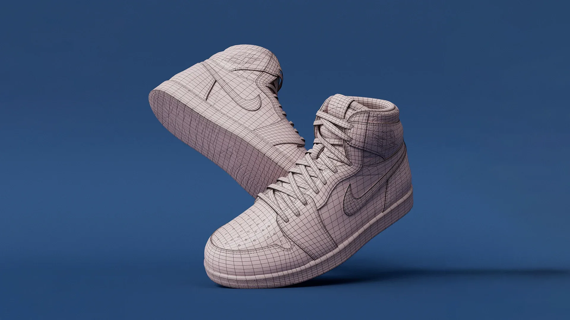 Model 3D Air Jordan 1 Retro High OG Red