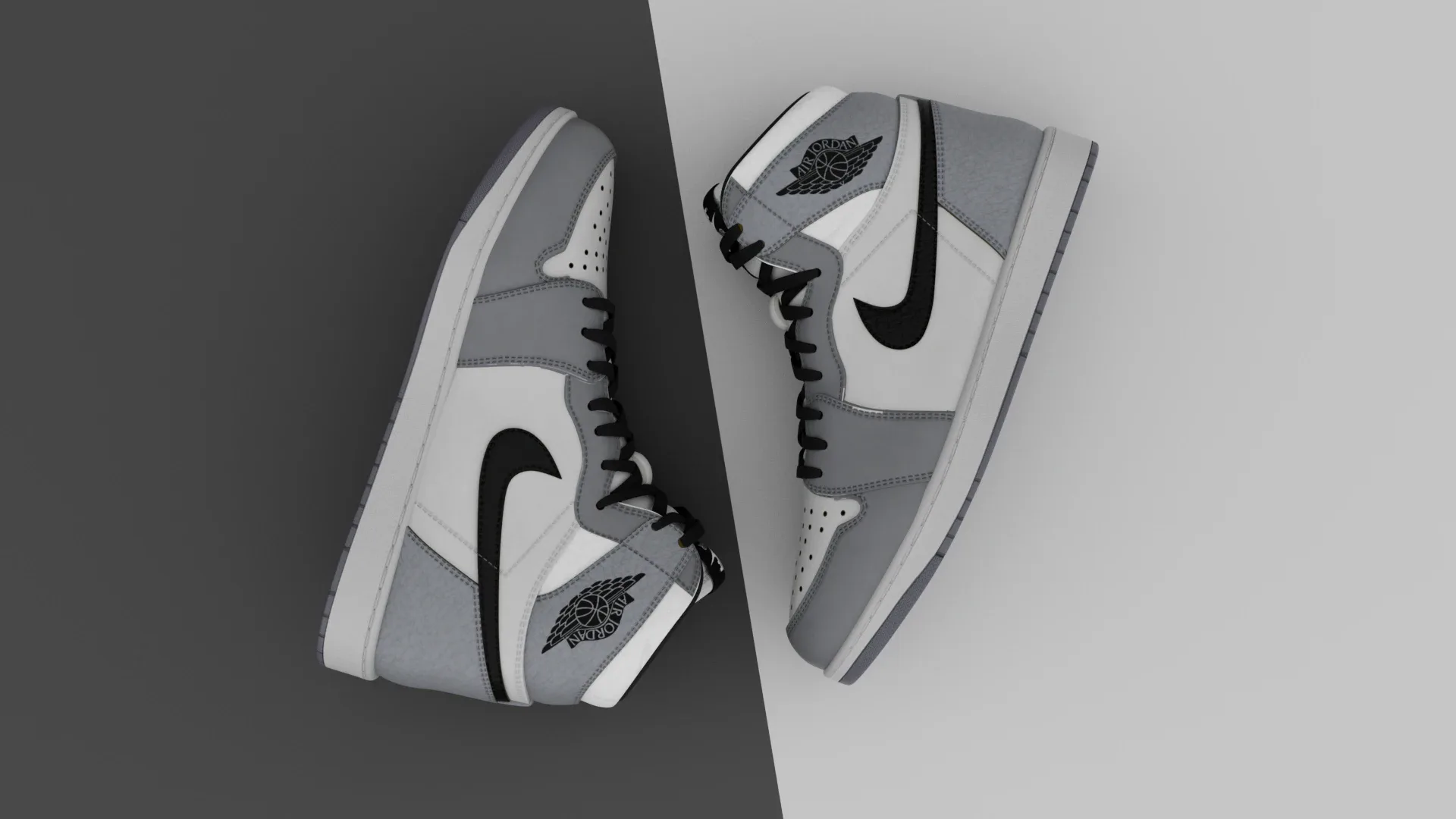 Shose AirJordan 1 Retro HighOG Color Gray