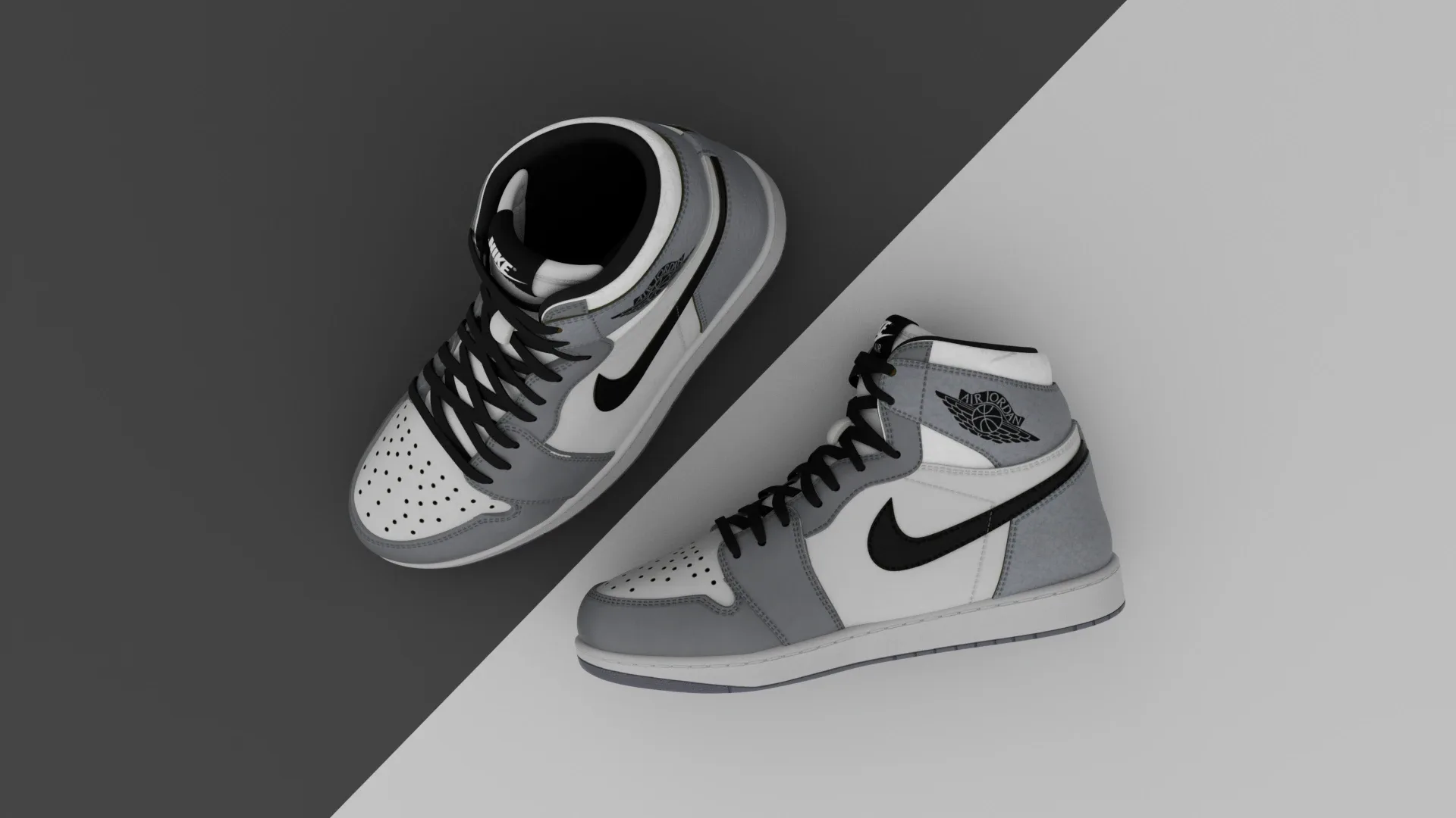 Shose AirJordan 1 Retro HighOG Color Gray