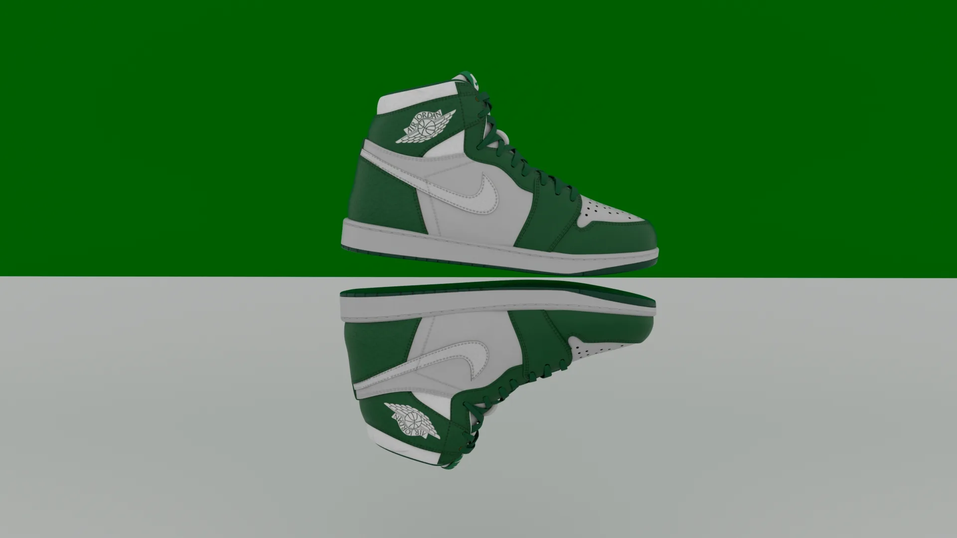 AirJordan 1 Retro HighOG Color Green 3D model