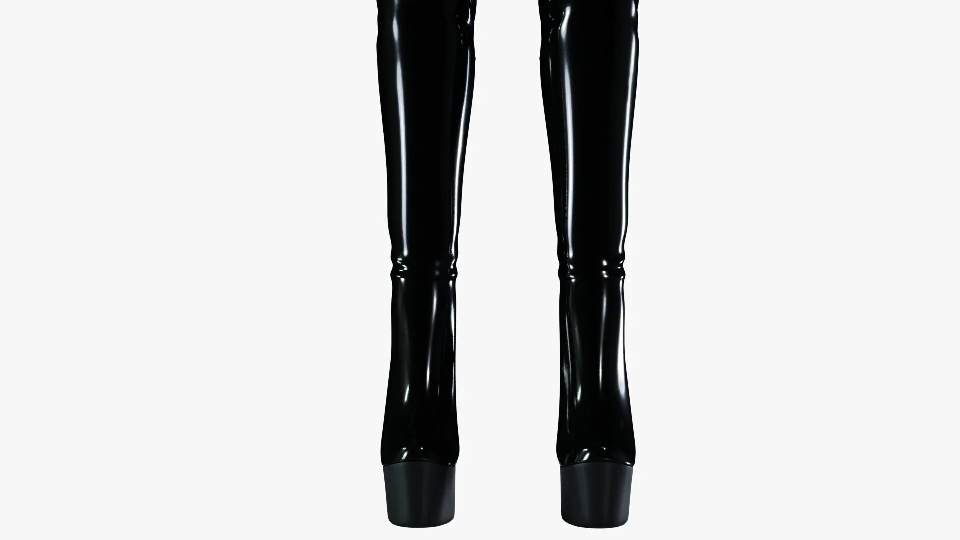 Black knee boots