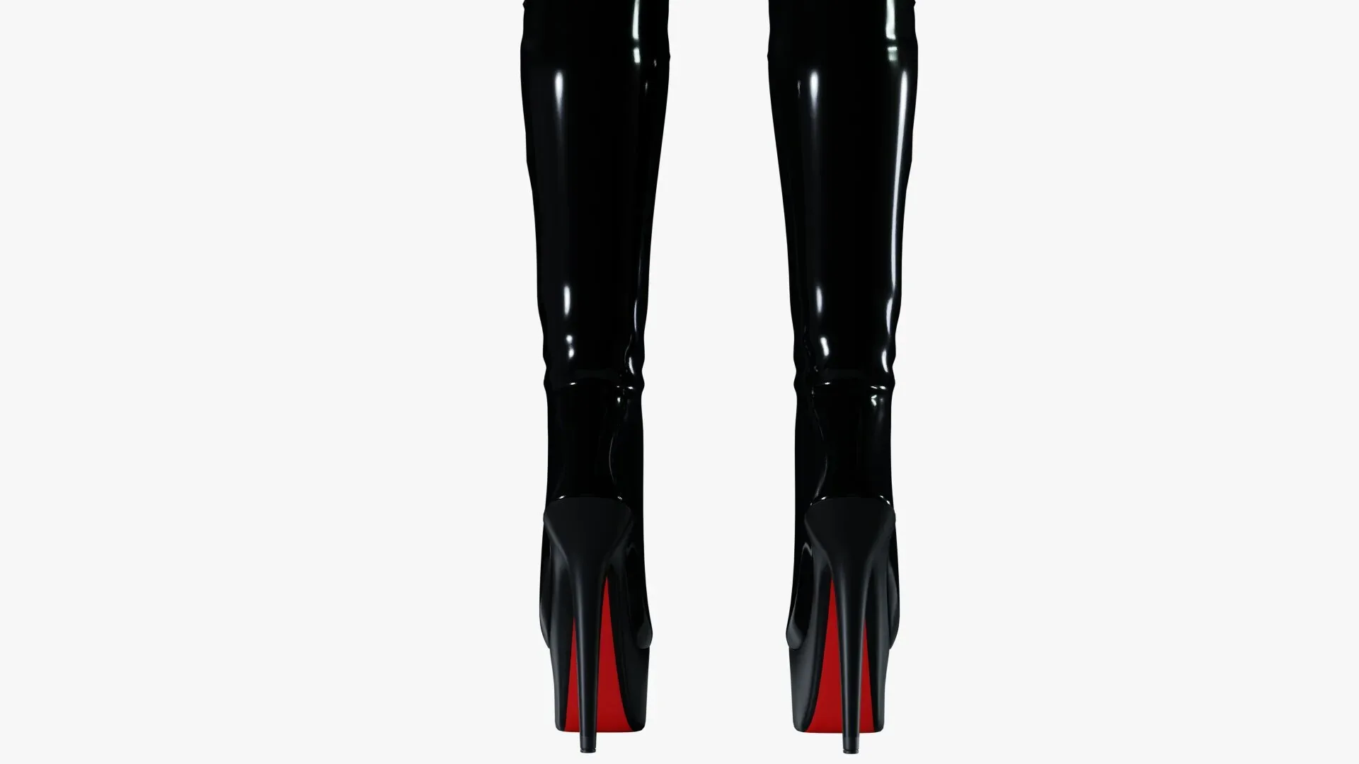 Black knee boots