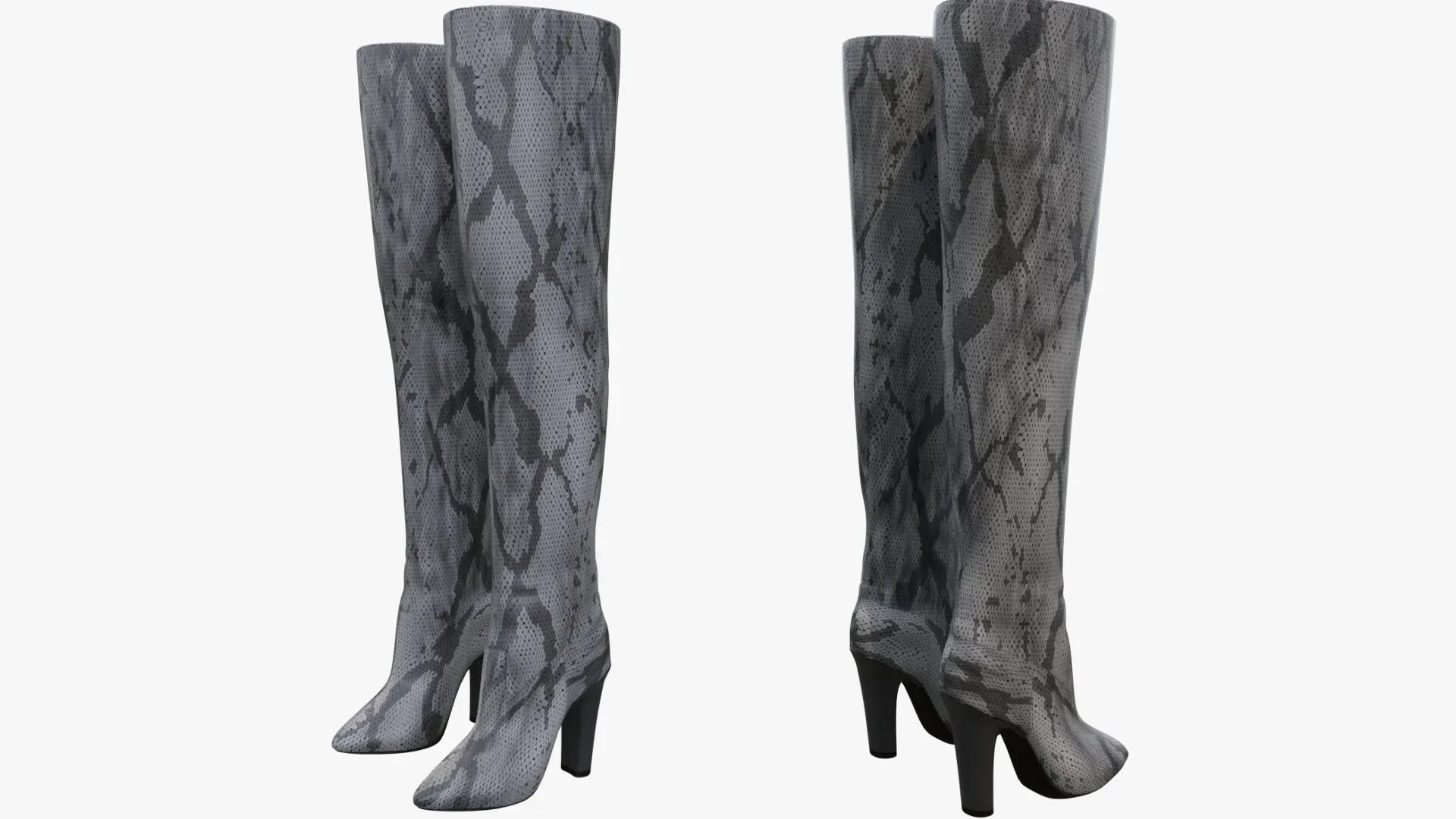 Women's snakeskin boots