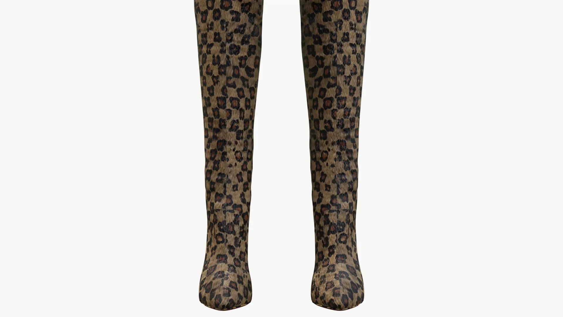 Women's leopard skin boots