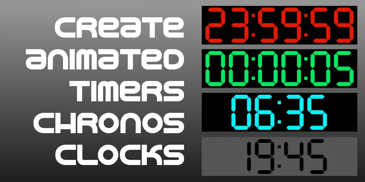 Procedural clocks for Blender