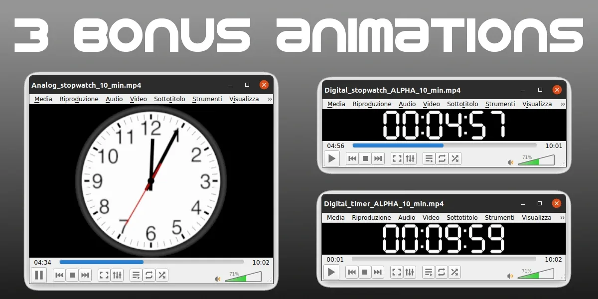 Procedural clocks for Blender