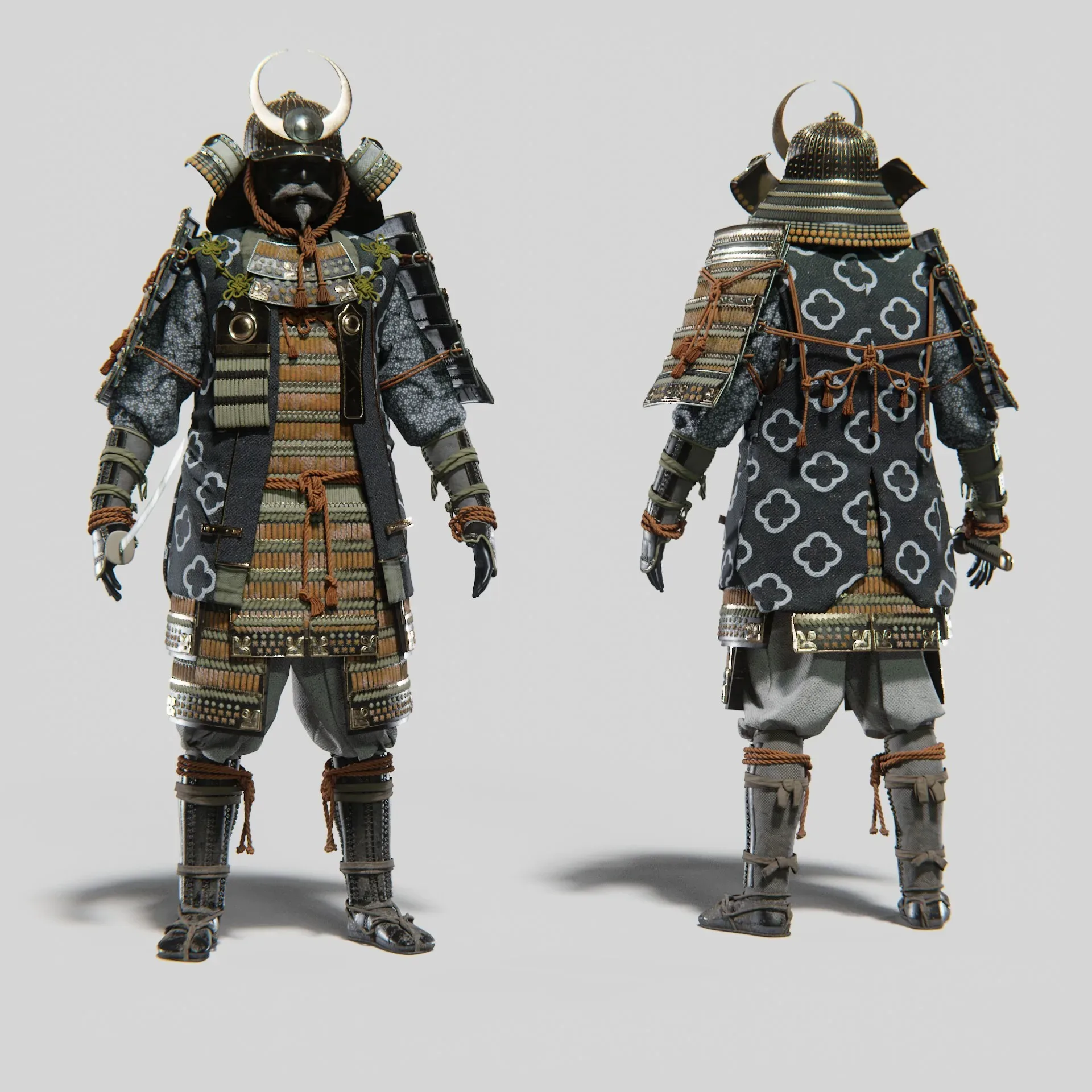 MEDIEVAL Japanese Samurai Rigged