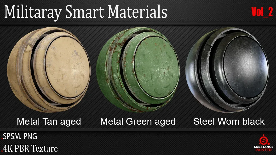 Military Smart Materials +4K PBR Texture Vol_2