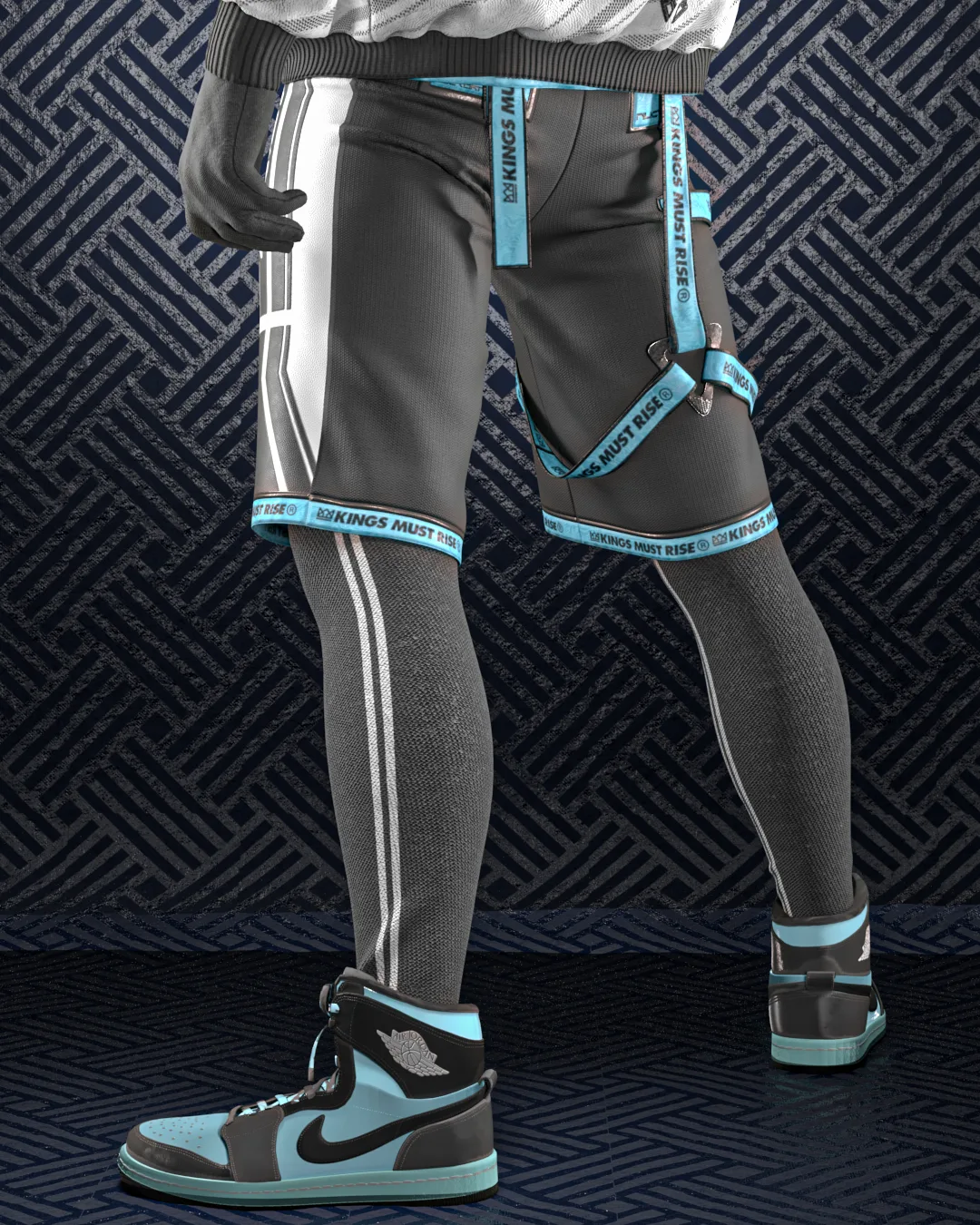 Techwear No.2 (Marvelous Designer & Clo3d & FBX & OBJ & Texture)