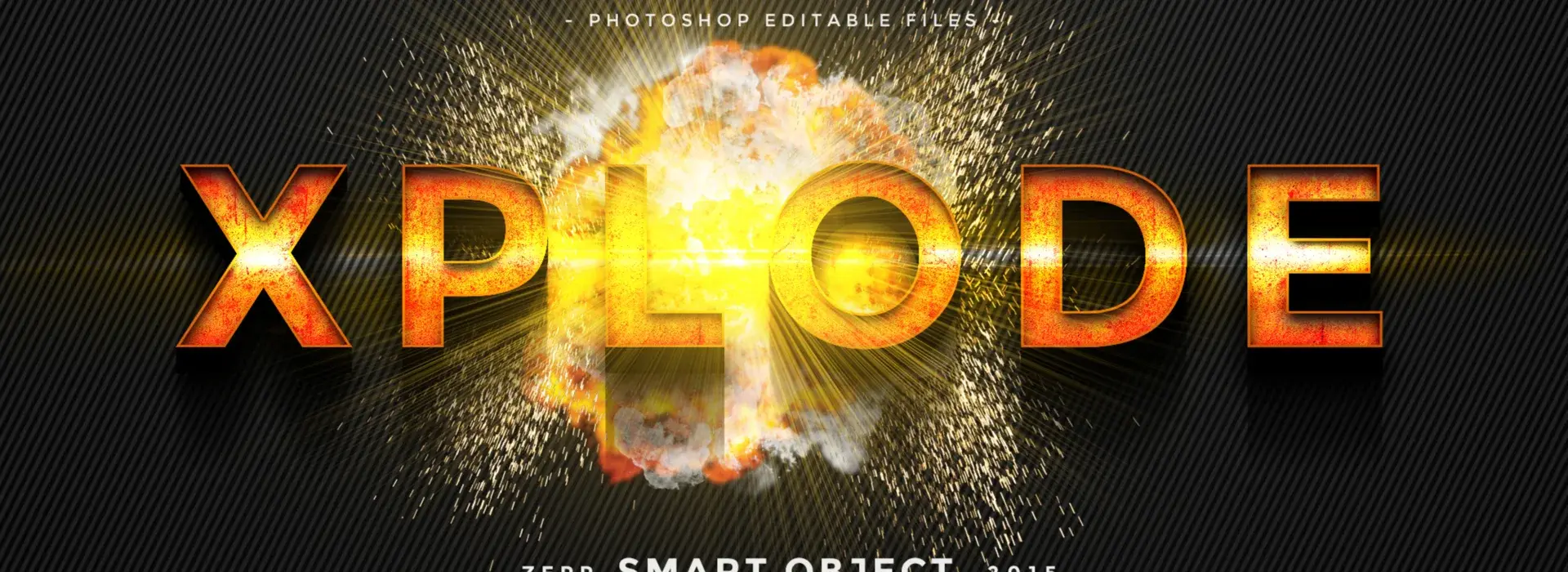 Xplode PSD fully editable text - FlippedNormals