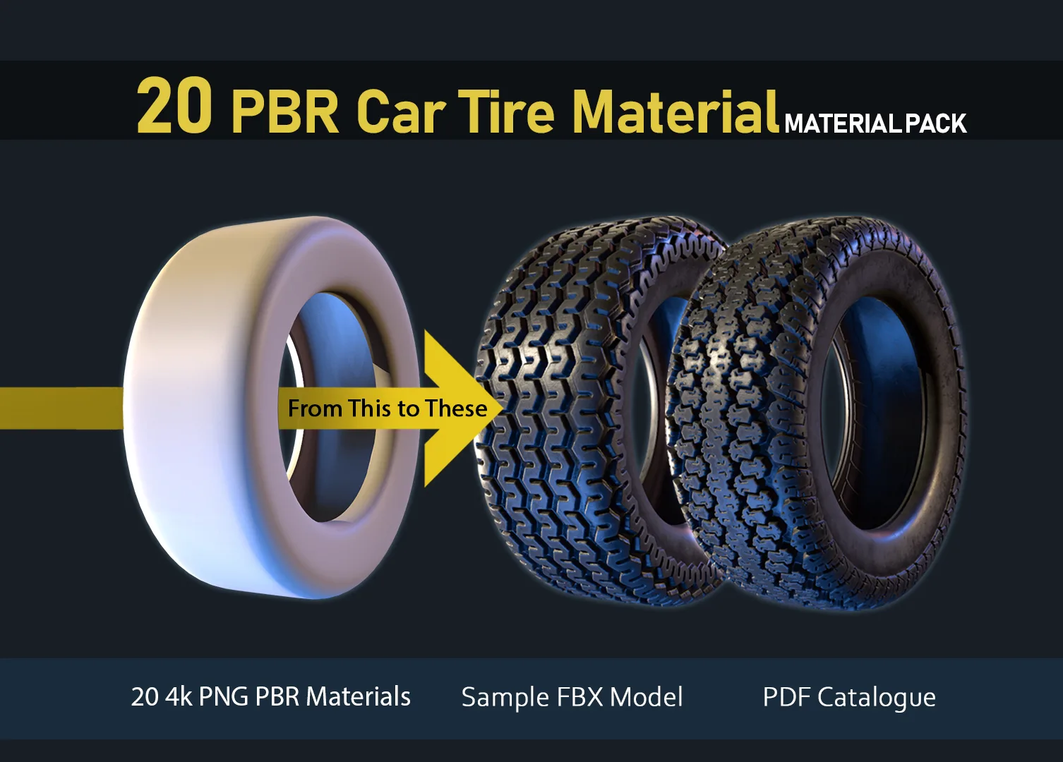 20 PBR Car Tire Material