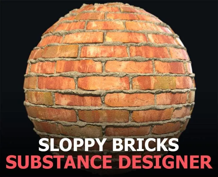 Sloppy Bricks - Substance Designer