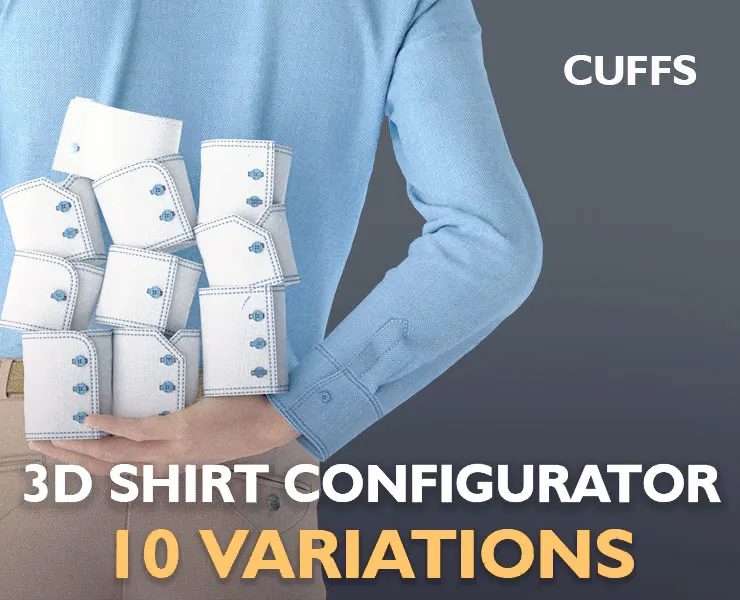 Part 5 – 3D Shirt Puzzle Configurator – CUFFS