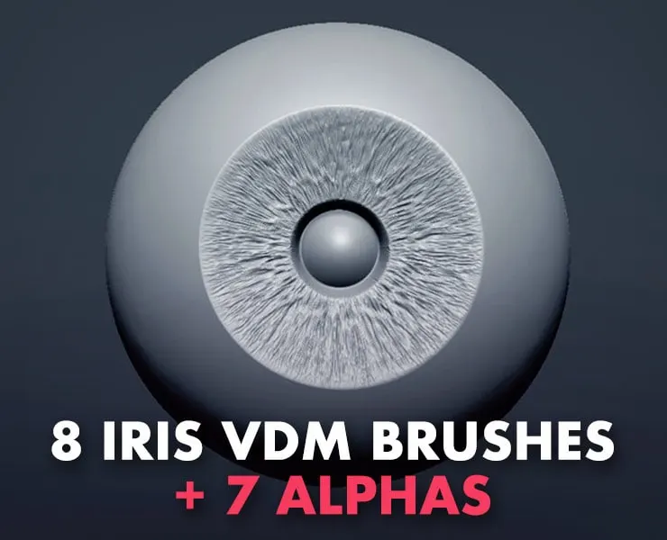 8 Iris VDM Brushes + 7 Alphas