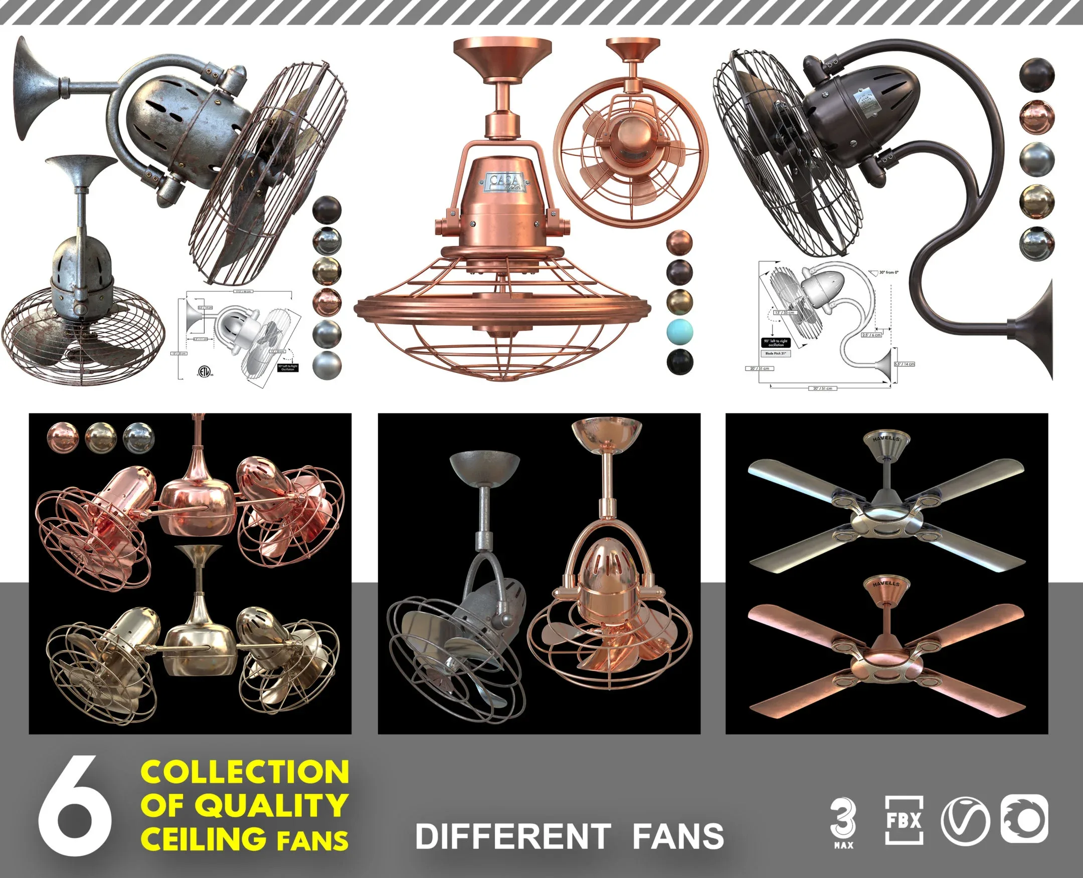 collection of quality ceiling fans