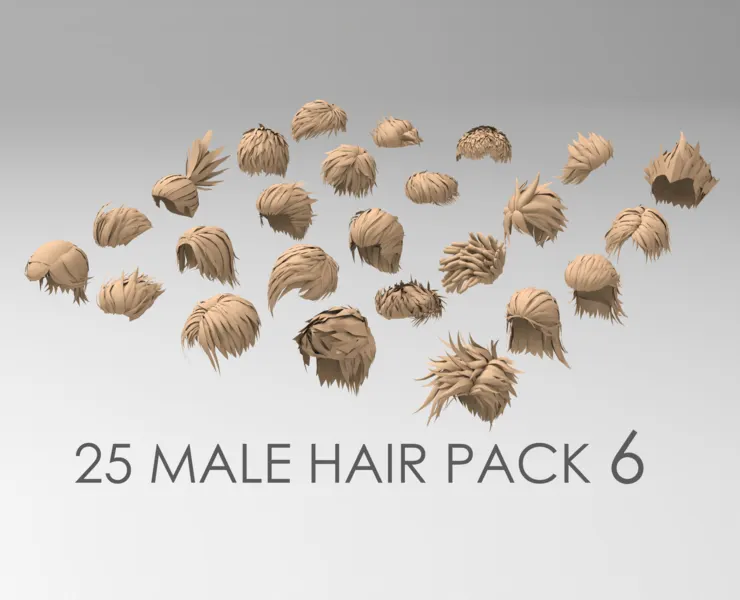 25 male hair pack 6