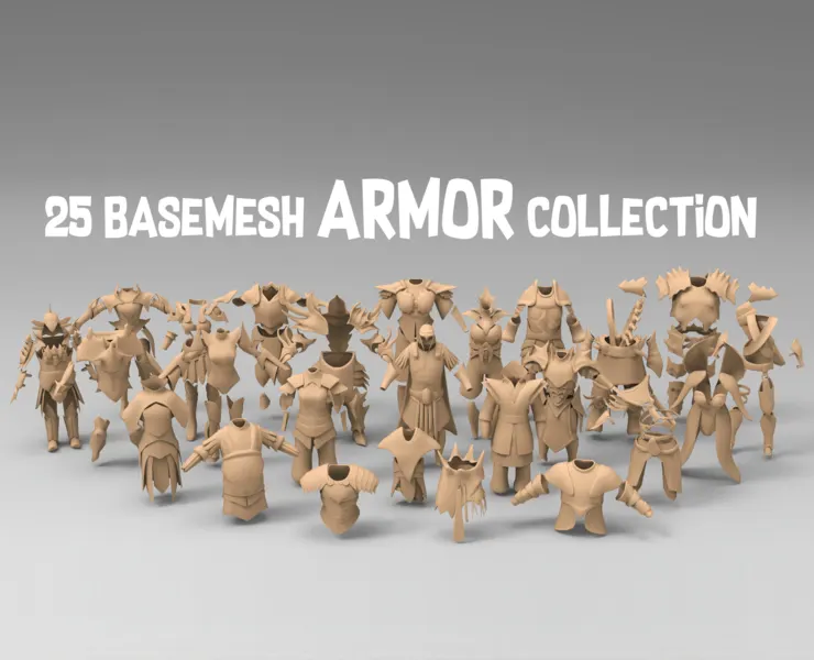 25 basemesh armor collection