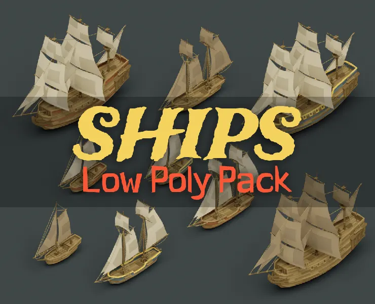 Ships Low Poly Pack