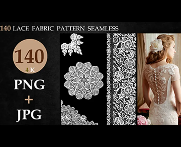 140 LACE FABRIC PATTERN SEAMLESS-vol 1