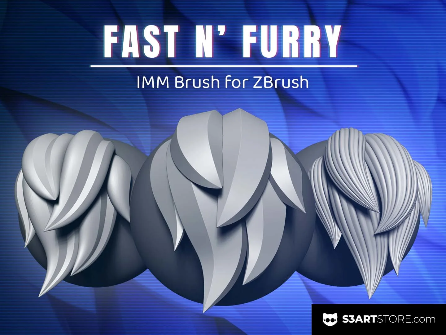 Fast N' Furry IMM Brush for ZBrush 2022