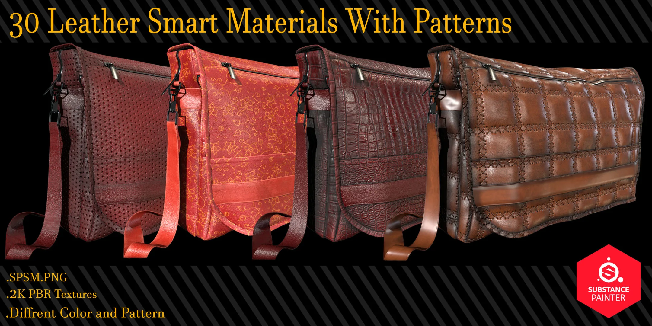 30 Leather Smart Materials With Patterns