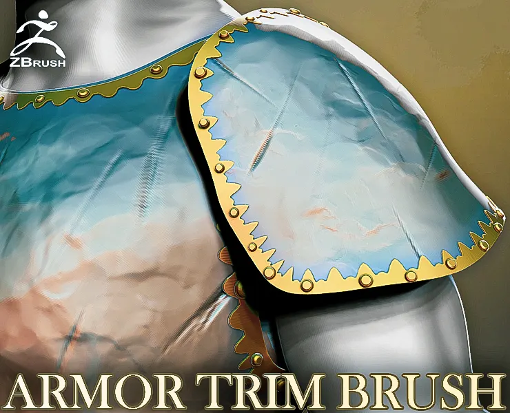 Armor Trim Brush for ZBrush