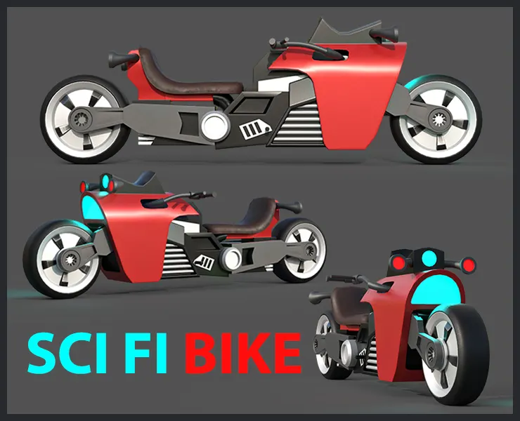 Sci-fi Bike Game Ready 9