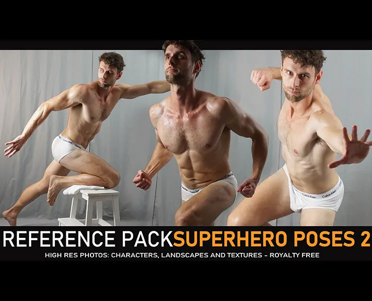 Superhero Poses 2 300+ images