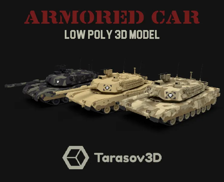 Tank LowPoly 3D model