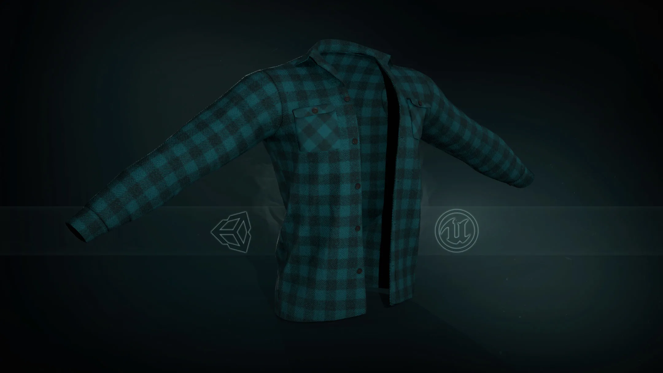 Cyan Flannel Shirt