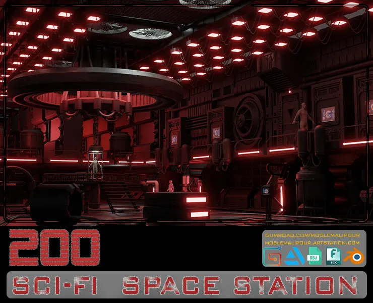 200 SCI-FI SPACE STATION KITBASH VOL 01