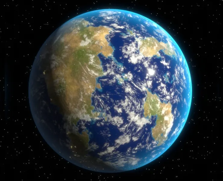 Completely Procedural Earth (Blender)