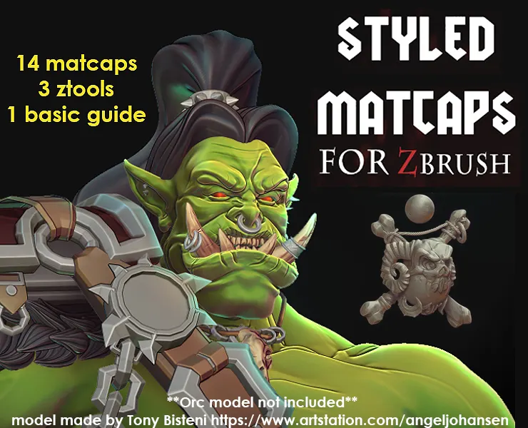 Styled Matcaps For ZBrush