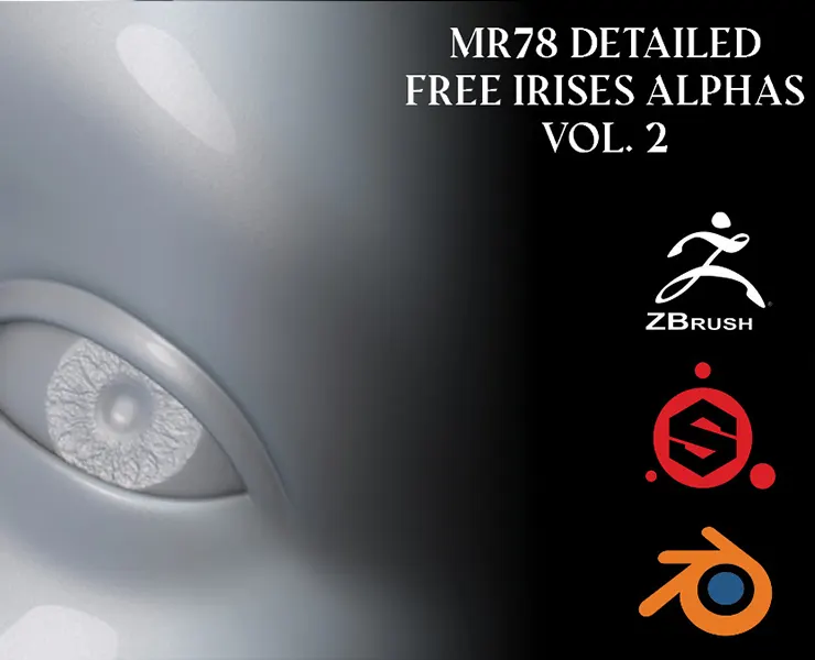 MR78 Detailed Irises Alphas Vol 2 - Free Sample